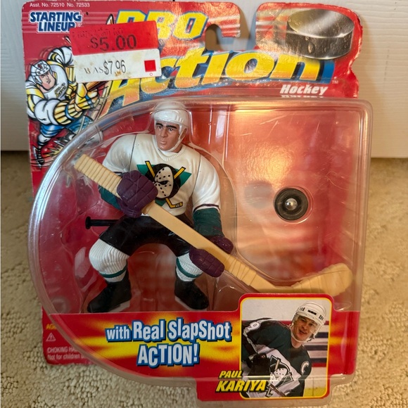 Starting Lineup Other - Vintage Paul Kariya Pro Action Hockey Figure with Real SlapShot Action